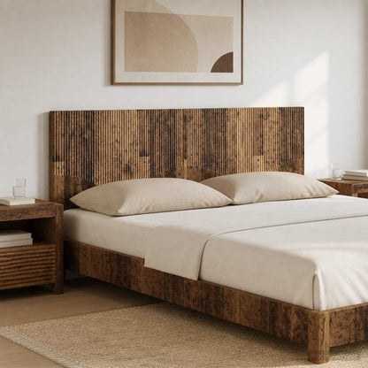 Wall-Mounted Headboard HOORN Old Wood Engineered Wood