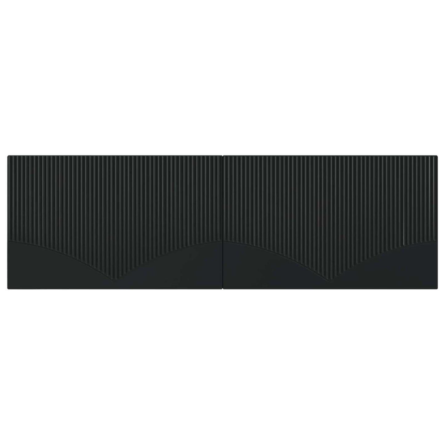 Wall-Mounted Headboard HOORN Black Engineered Wood