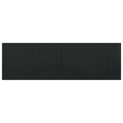Wall-Mounted Headboard HOORN Black Engineered Wood