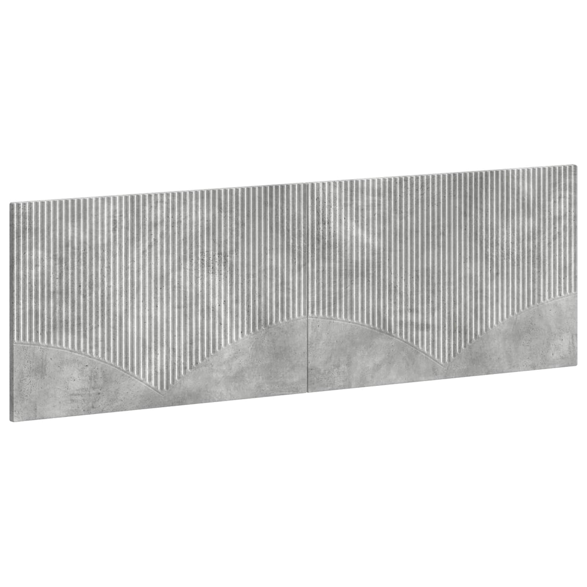 Wall-Mounted Headboard HOORN Concrete Grey Engineered Wood