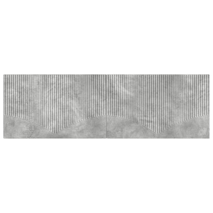 Wall-Mounted Headboard HOORN Concrete Grey Engineered Wood