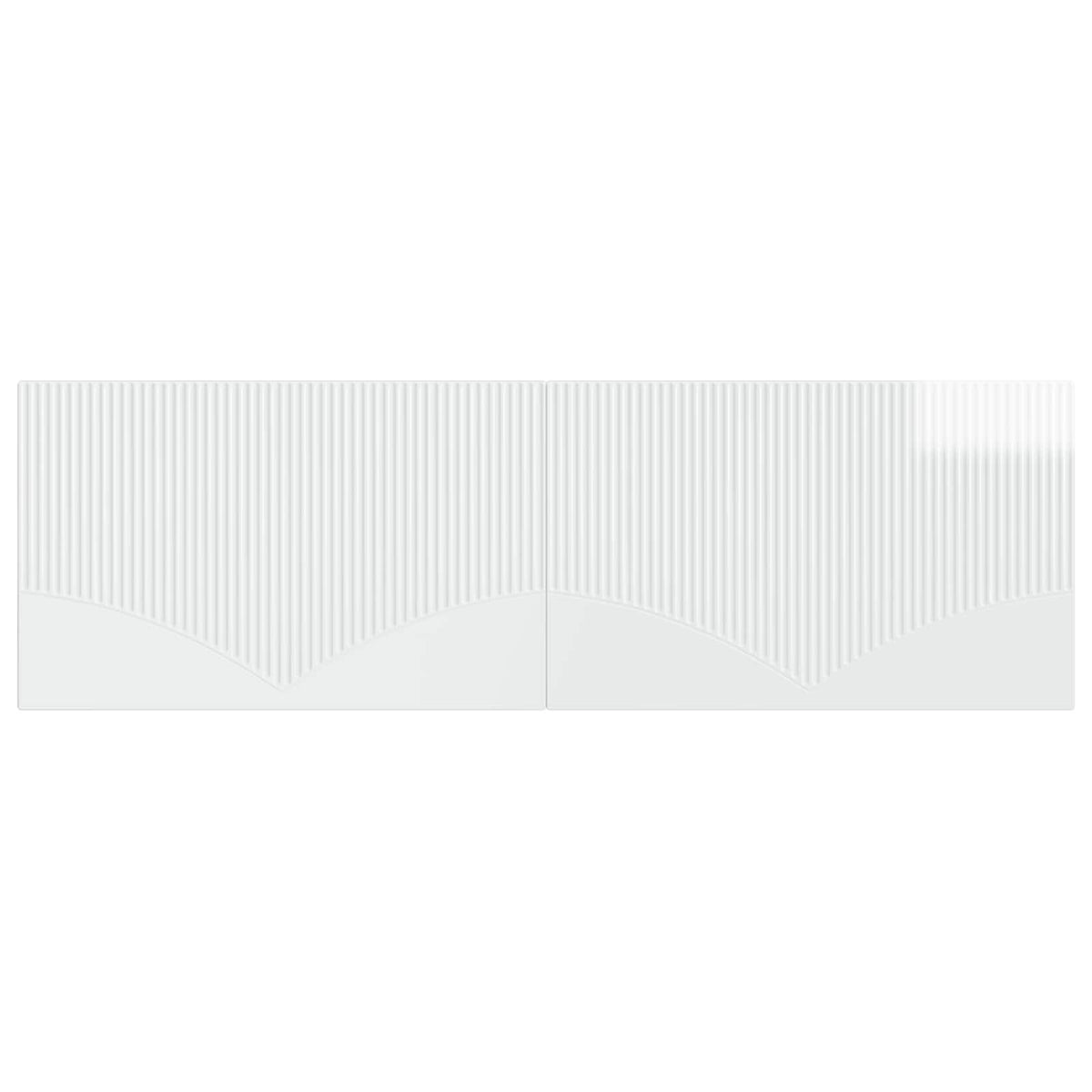Wall-Mounted Headboard HOORN High Gloss White Engineered Wood