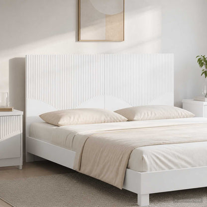 Wall-Mounted Headboard HOORN White Engineered Wood