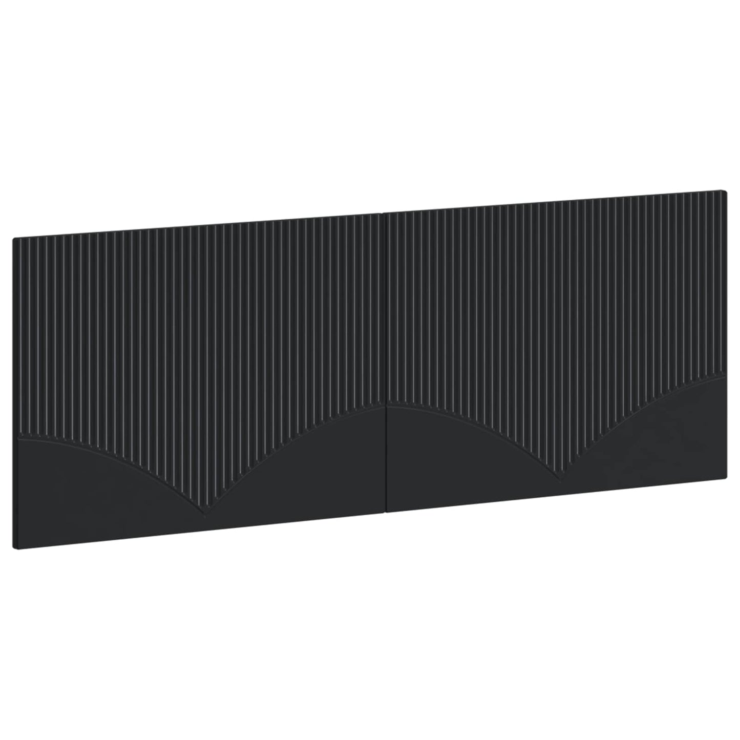 Wall-Mounted Headboard HOORN Black Engineered Wood