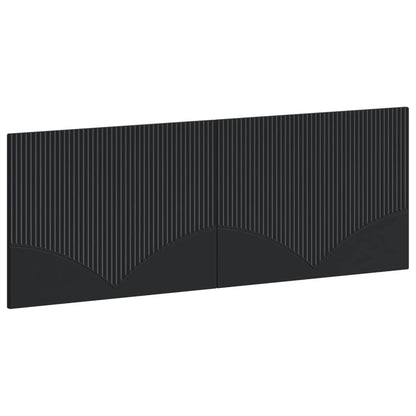Wall-Mounted Headboard HOORN Black Engineered Wood