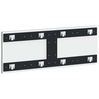 Wall-Mounted Headboard HOORN Black Engineered Wood