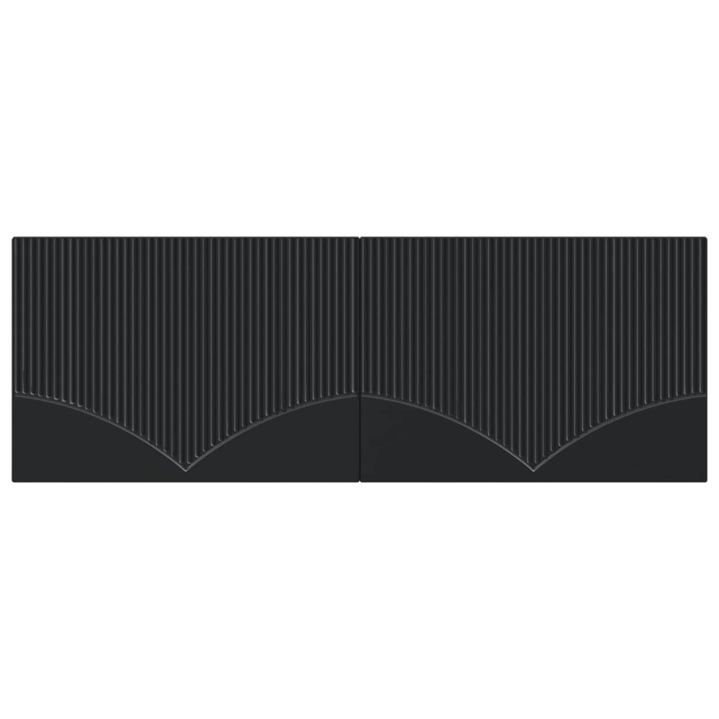 Wall-Mounted Headboard HOORN Black Engineered Wood