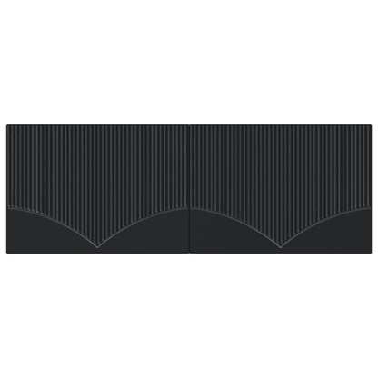 Wall-Mounted Headboard HOORN Black Engineered Wood