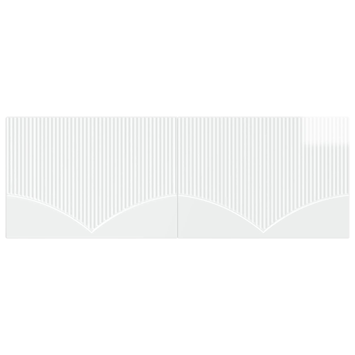 Wall-Mounted Headboard HOORN High Gloss White Engineered Wood