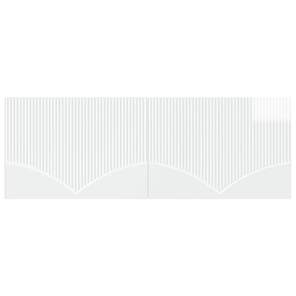 Wall-Mounted Headboard HOORN High Gloss White Engineered Wood