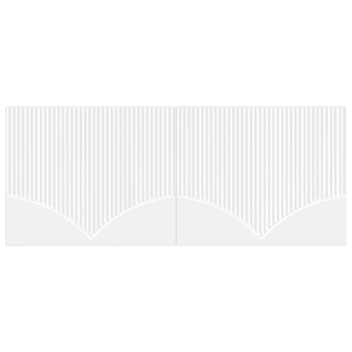 Wall-Mounted Headboard HOORN White Engineered Wood