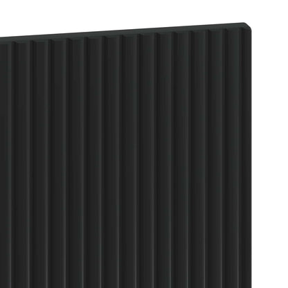Wall-Mounted Headboard HOORN Black Engineered Wood