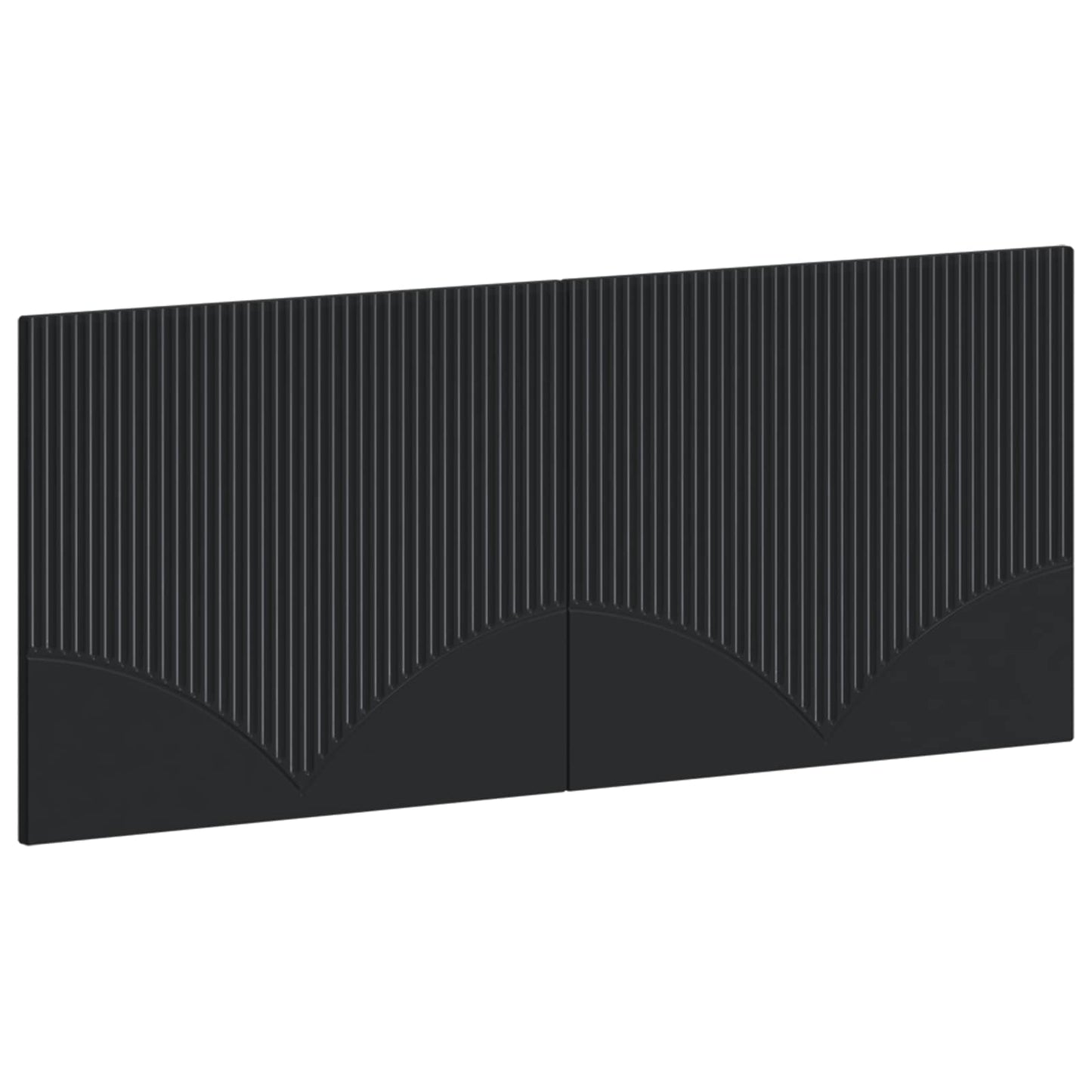 Wall-Mounted Headboard HOORN Black Engineered Wood