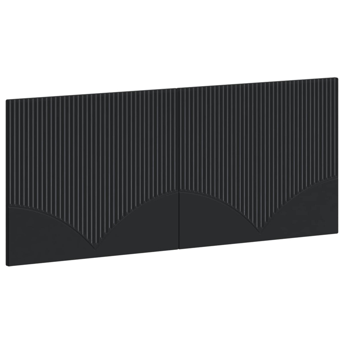 Wall-Mounted Headboard HOORN Black Engineered Wood
