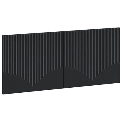 Wall-Mounted Headboard HOORN Black Engineered Wood