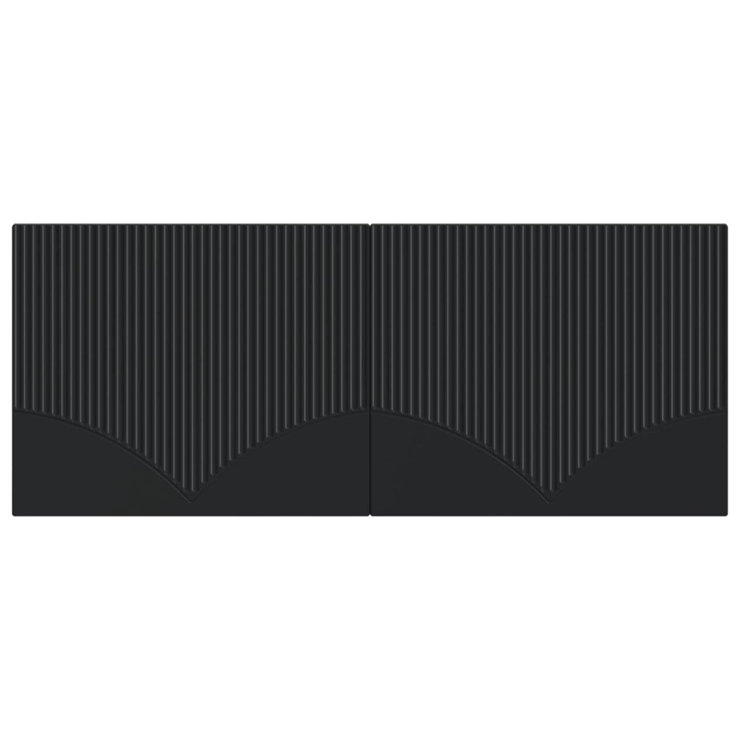 Wall-Mounted Headboard HOORN Black Engineered Wood