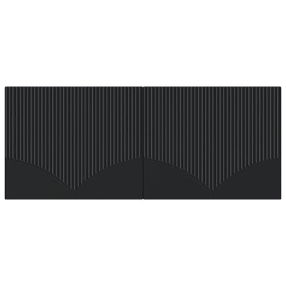Wall-Mounted Headboard HOORN Black Engineered Wood