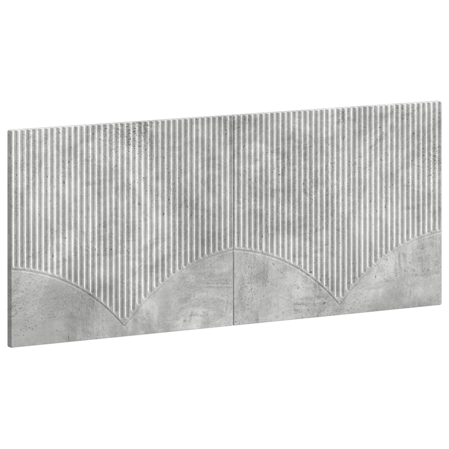 Wall-Mounted Headboard HOORN Concrete Grey Engineered Wood