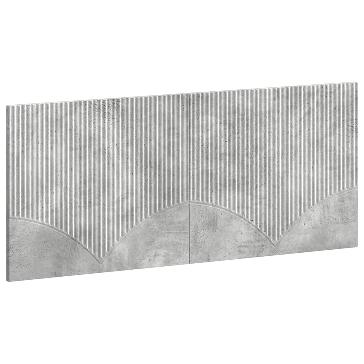 Wall-Mounted Headboard HOORN Concrete Grey Engineered Wood