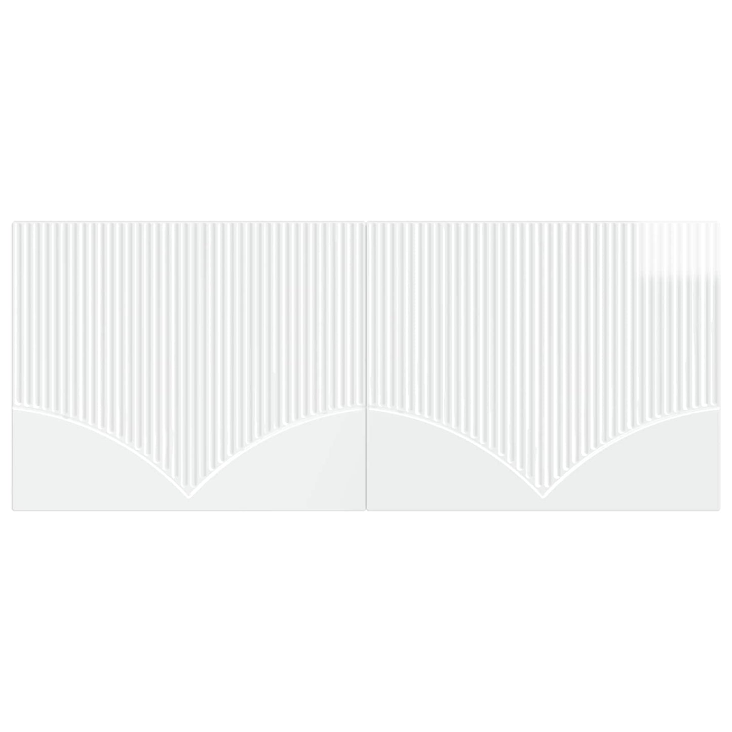 Wall-Mounted Headboard HOORN High Gloss White Engineered Wood