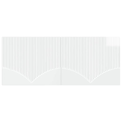Wall-Mounted Headboard HOORN High Gloss White Engineered Wood