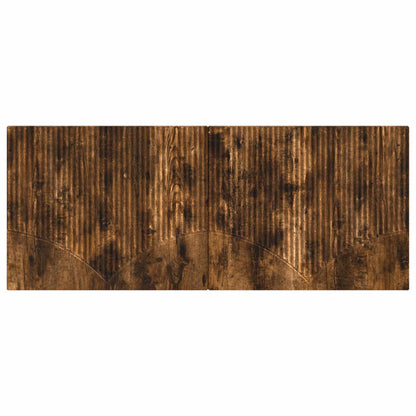 Wall-Mounted Headboard HOORN Smoked Oak Engineered Wood