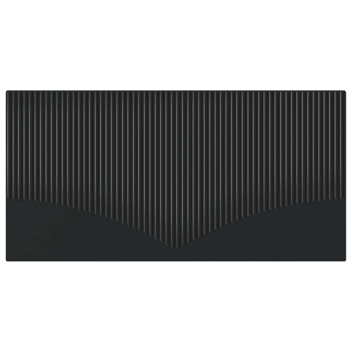 Wall-Mounted Headboard HOORN Black Engineered Wood