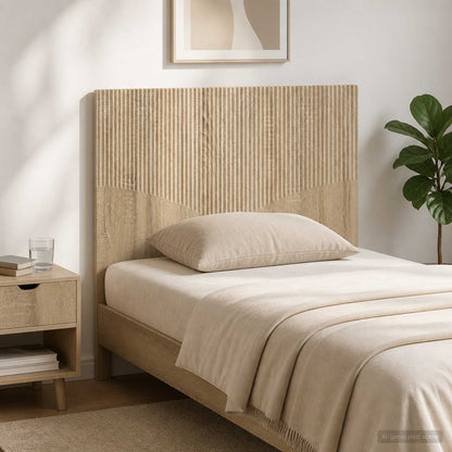 Wall-Mounted Headboard HOORN Sonoma Oak Engineered Wood
