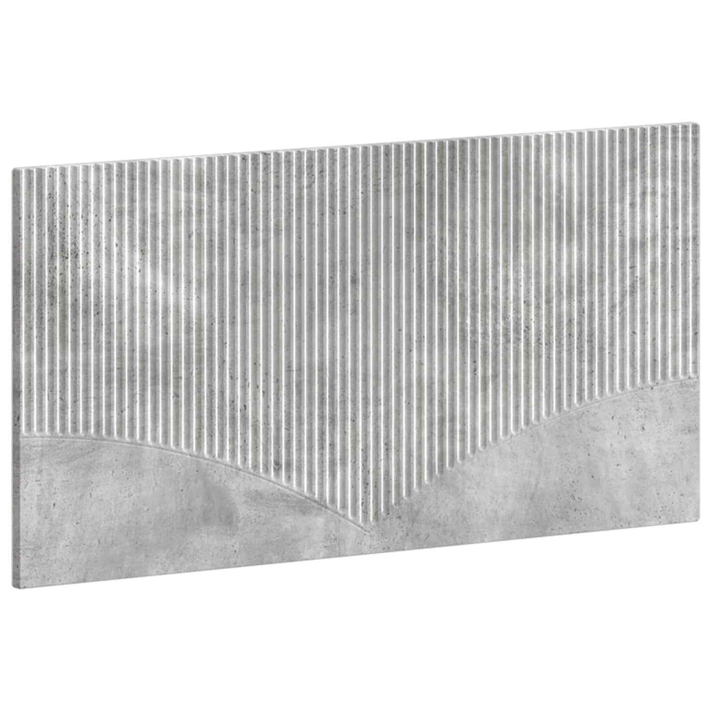 Wall-Mounted Headboard HOORN Concrete Grey Engineered Wood