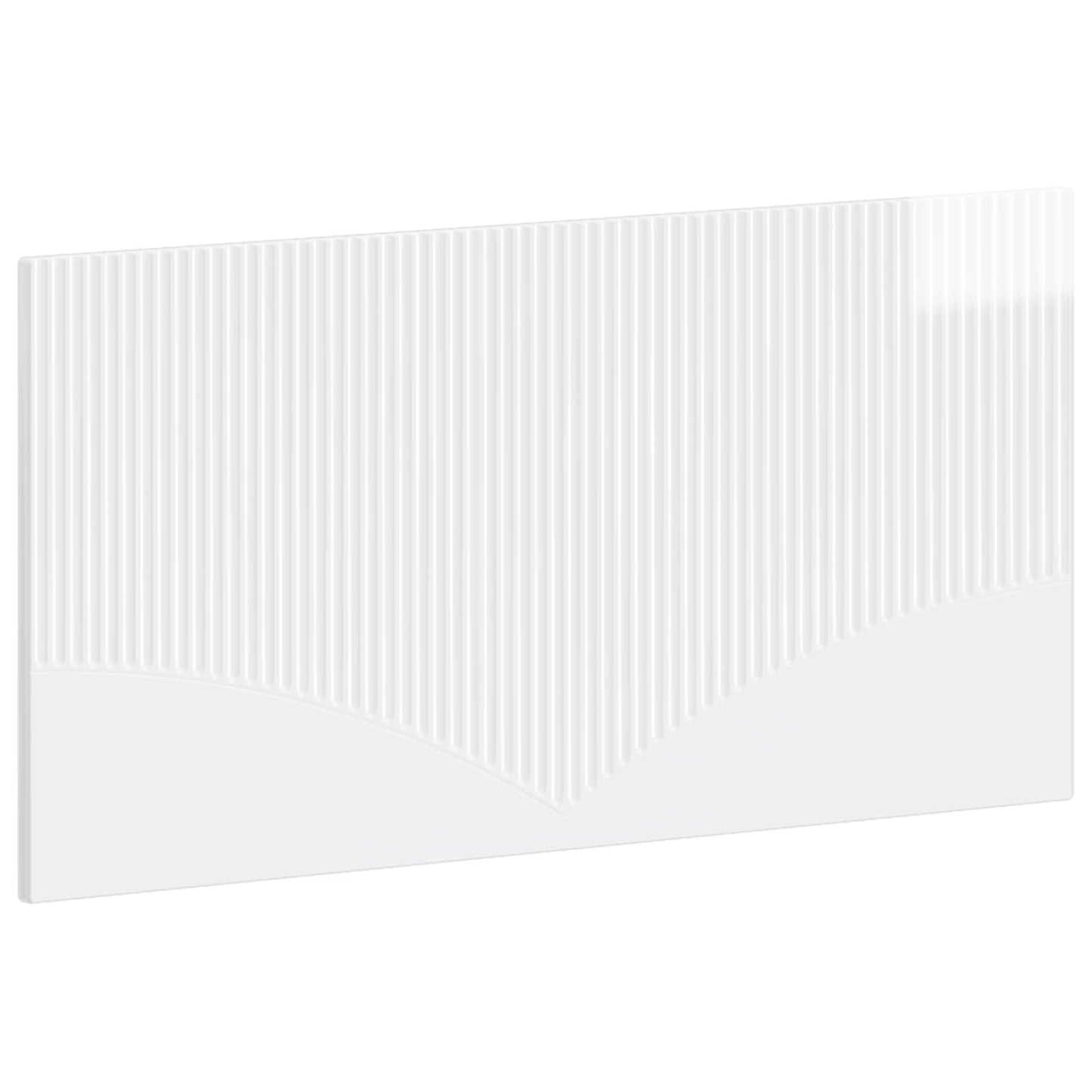 Wall-Mounted Headboard HOORN High Gloss White Engineered Wood