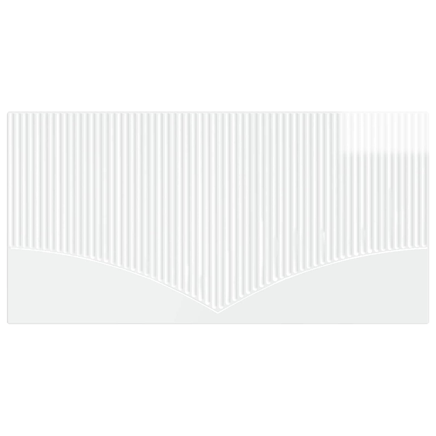 Wall-Mounted Headboard HOORN High Gloss White Engineered Wood