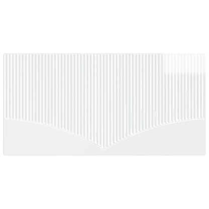 Wall-Mounted Headboard HOORN High Gloss White Engineered Wood