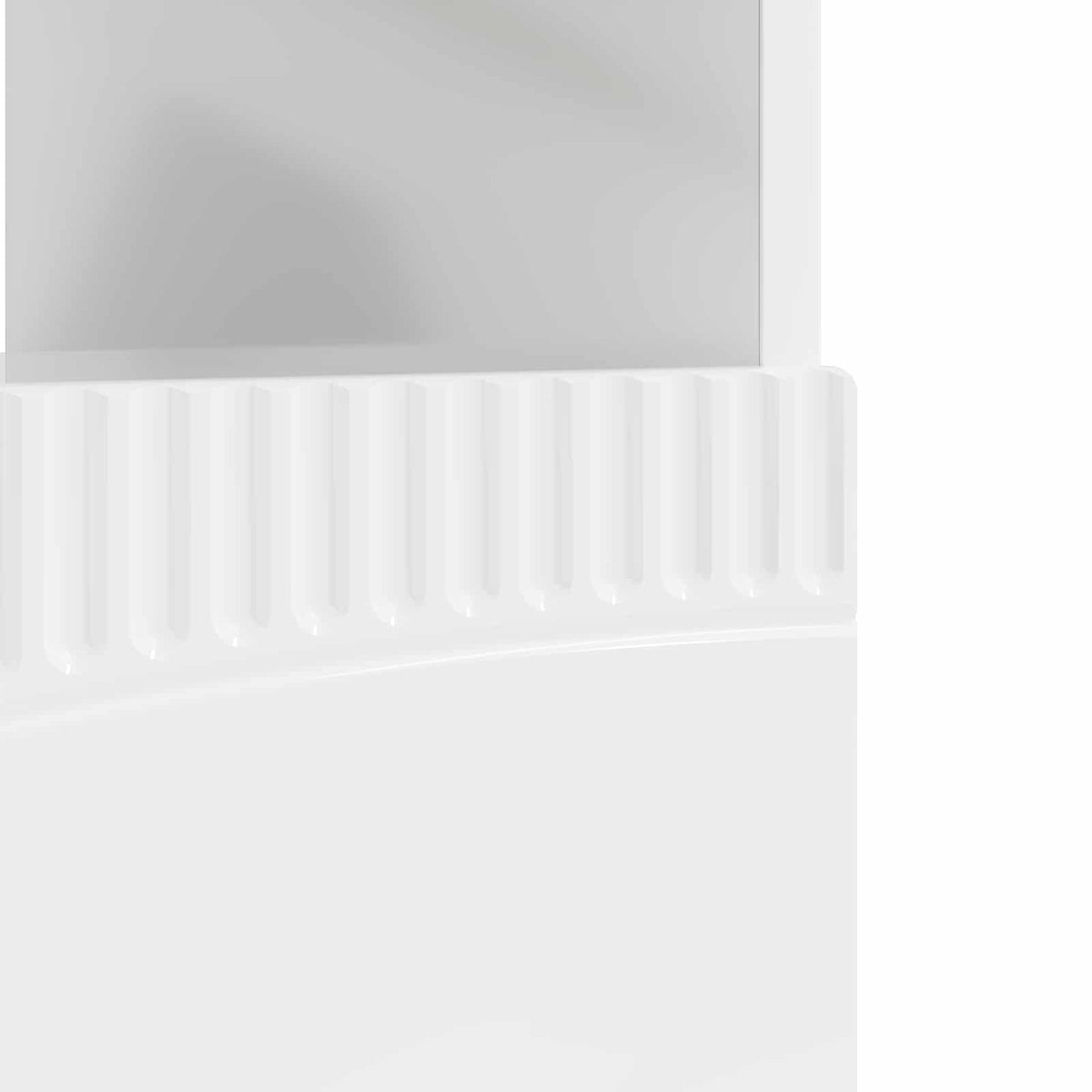LED TV Cabinet High Gloss White Engineered Wood