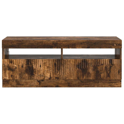 LED TV Cabinet Smoked Oak Engineered Wood
