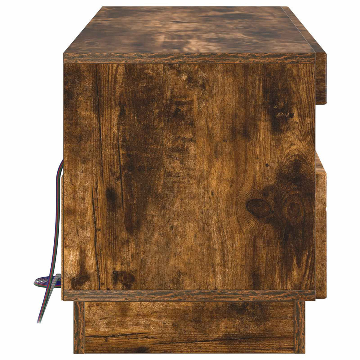 LED TV Cabinet Smoked Oak Engineered Wood