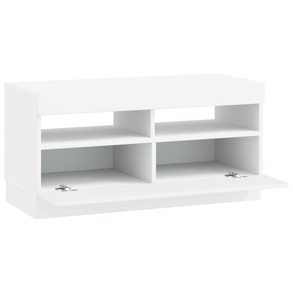 LED TV Cabinet White Engineered Wood
