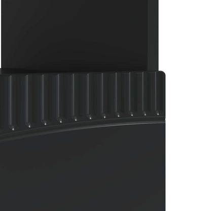 LED TV Cabinet Black Engineered Wood
