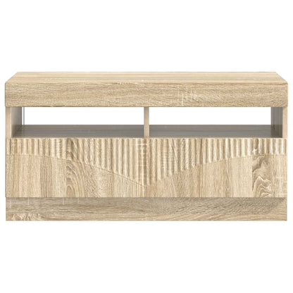LED TV Cabinet Sonoma Oak Engineered Wood