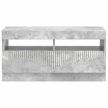LED TV Cabinet Concrete Grey Engineered Wood