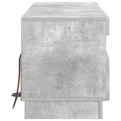 LED TV Cabinet Concrete Grey Engineered Wood
