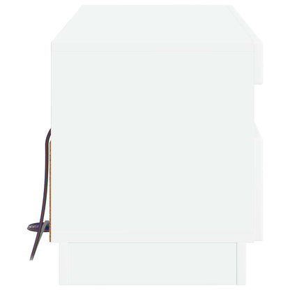 LED TV Cabinet High Gloss White Engineered Wood