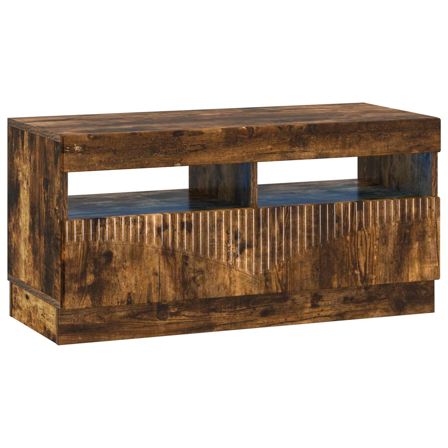 LED TV Cabinet Smoked Oak Engineered Wood