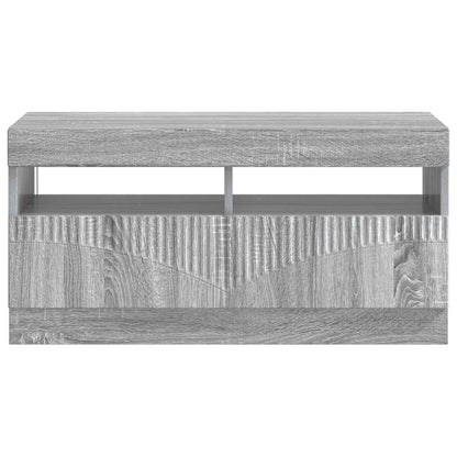 LED TV Cabinet Grey Sonoma Engineered Wood