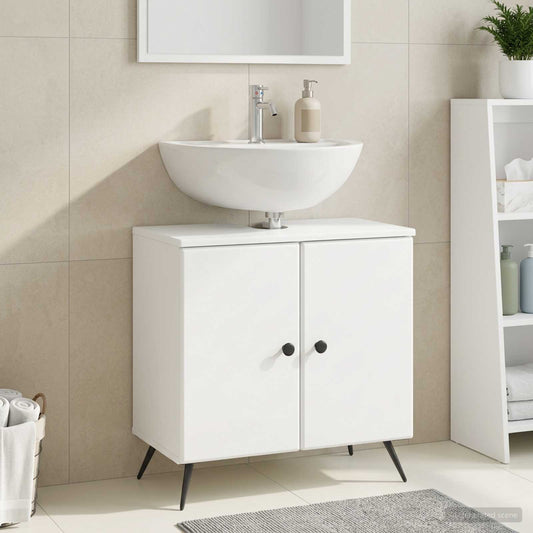 Bathroom Sink Cabinet BREDA White 59.5 x 31.5x 59 cm
