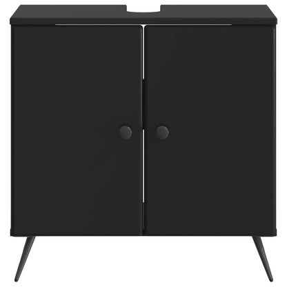 Bathroom Sink Cabinet BREDA Black 59.5 x 31.5x 59 cm