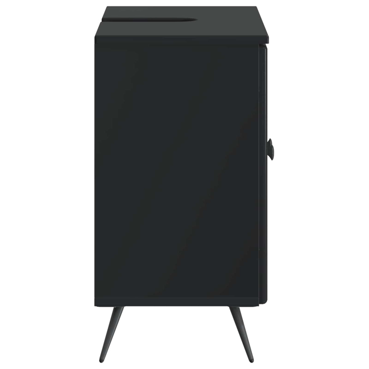 Bathroom Sink Cabinet BREDA Black 59.5 x 31.5x 59 cm