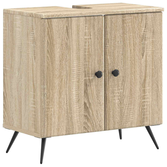 Bathroom Sink Cabinet BREDA Sonoma Oak 59.5 x 31.5x 59 cm