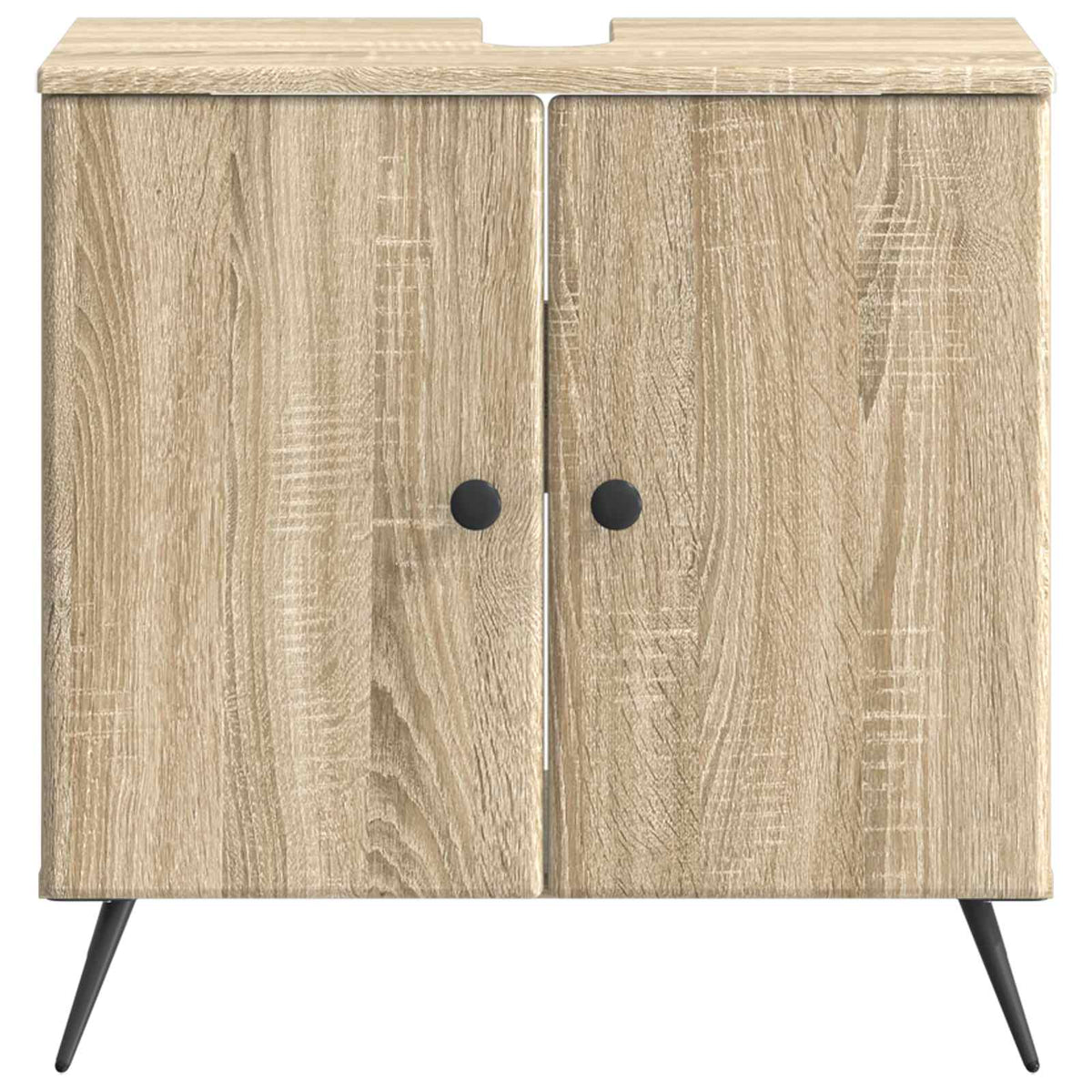 Bathroom Sink Cabinet BREDA Sonoma Oak 59.5 x 31.5x 59 cm