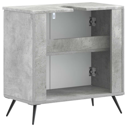 Bathroom Sink Cabinet BREDA Concrete Grey 59.5 x 31.5x 59 cm