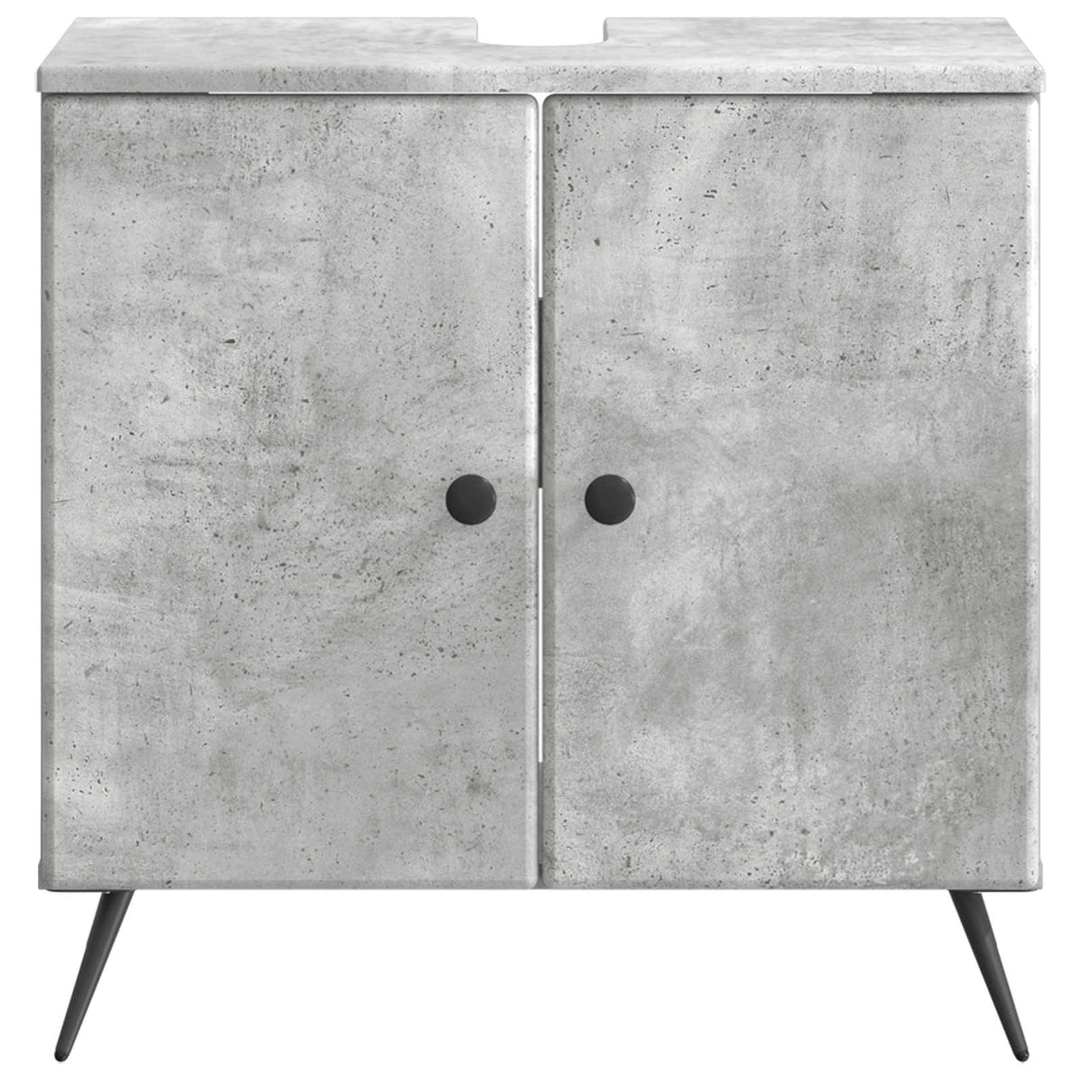 Bathroom Sink Cabinet BREDA Concrete Grey 59.5 x 31.5x 59 cm